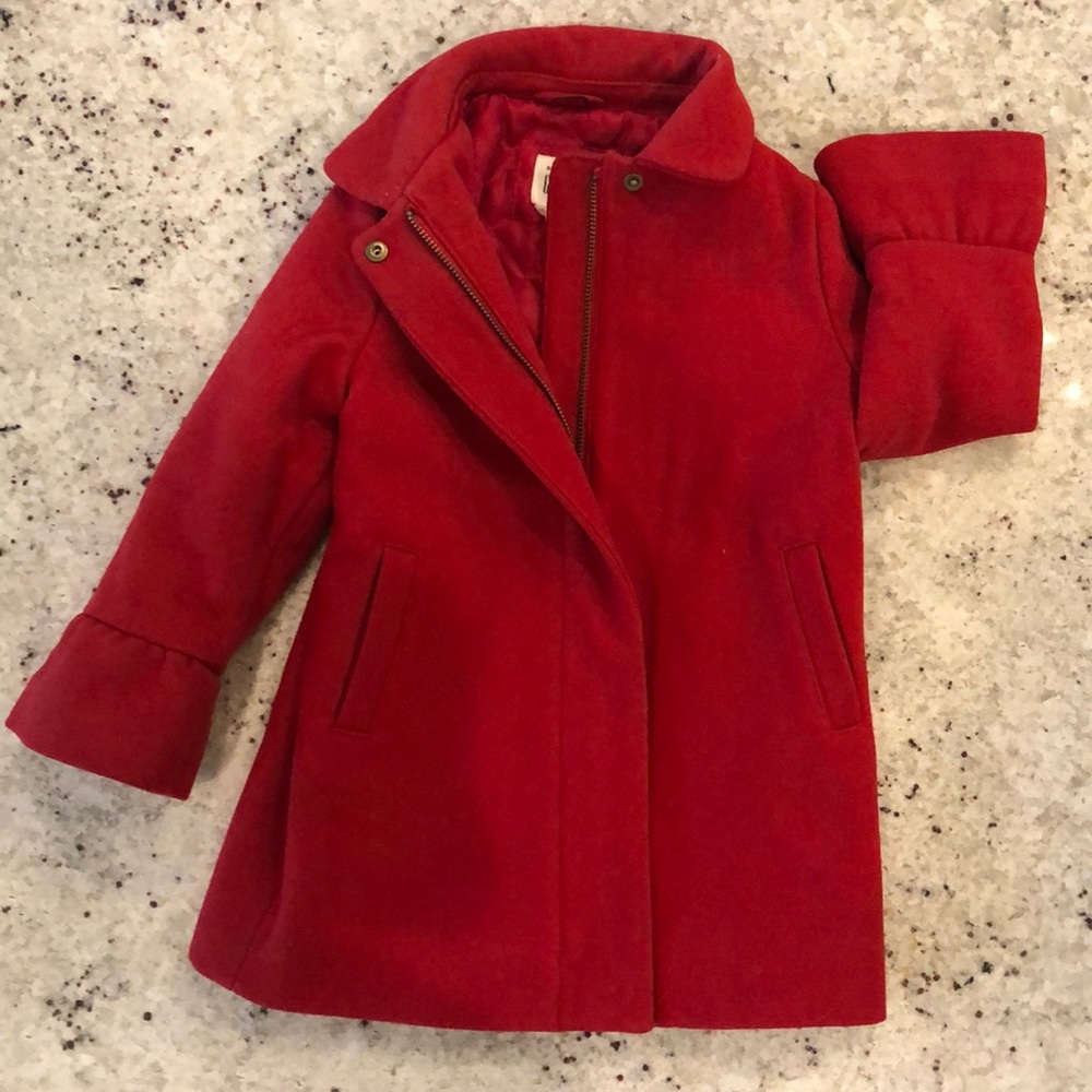 GAP red toddler peacoat
